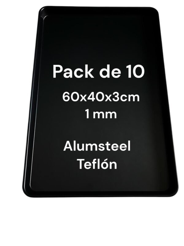 Bandeja alum steel antiadherente teflón